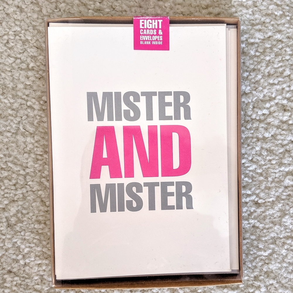 Mr. & Mr. Blank Cards NIB